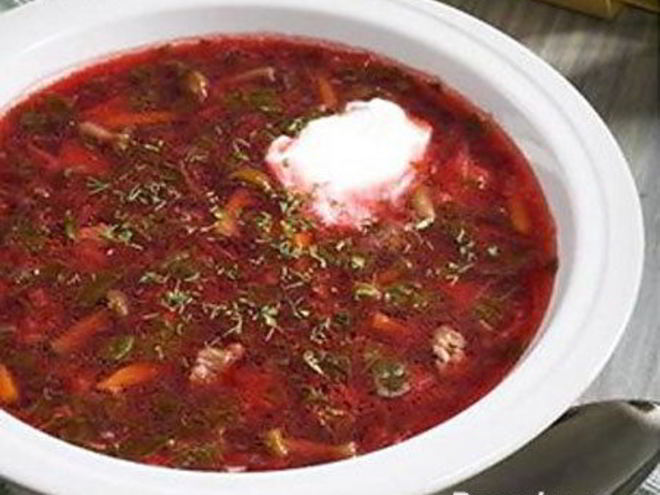 Рецепт борща зеленого со щавелем