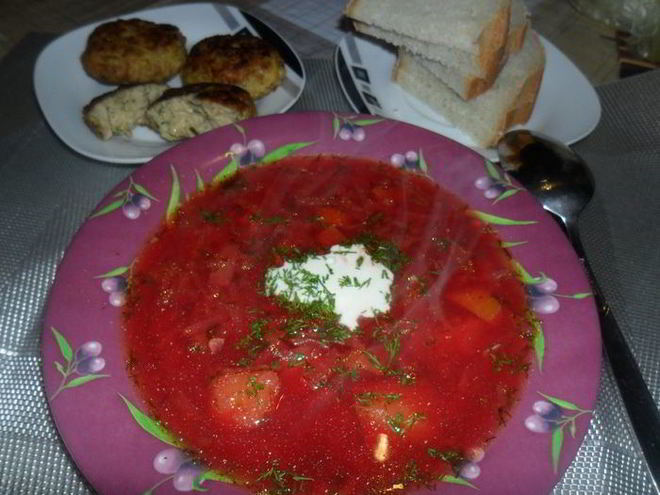 Рецепт быстрого борща
