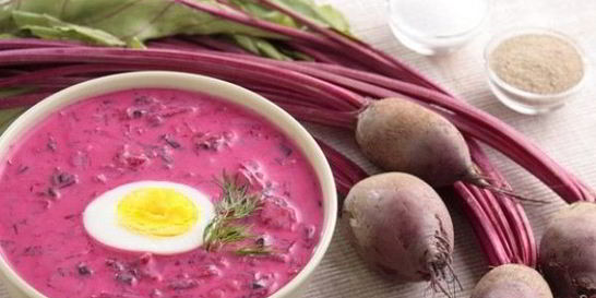 Холодный борщ из свеклы
