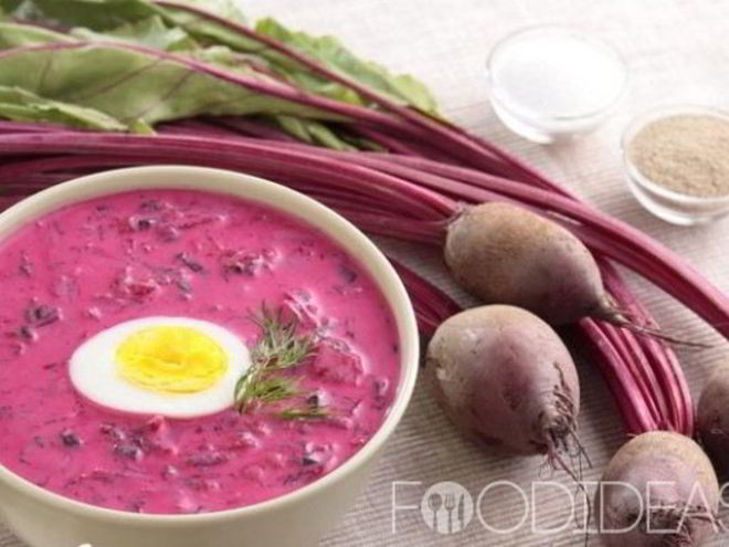 Рецепт холодного борща из свеклы