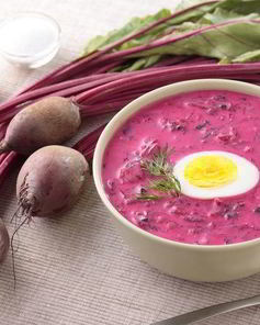 Холодный борщ со свеклой