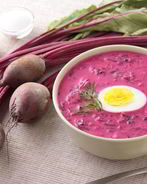 Холодный борщ со свеклой