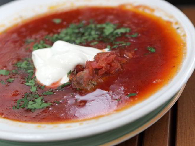 Рецепт холодного мясного борща