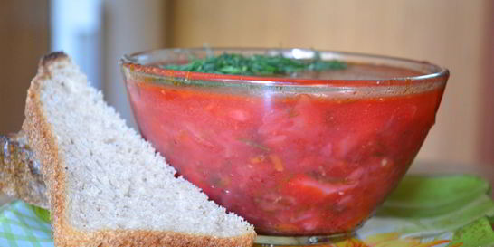 Красный борщ