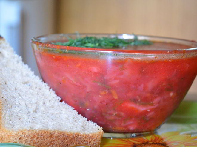 Рецепт красного борща