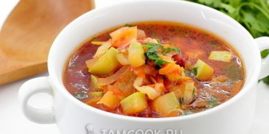 Летний борщ