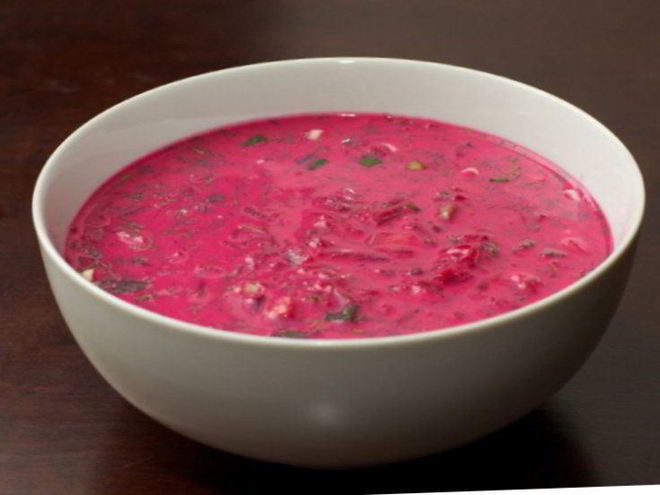 Рецепт литовского холодного борща