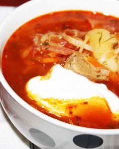 Наваристый борщ с индейкой