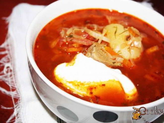 Рецепт наваристого борща с индейкой