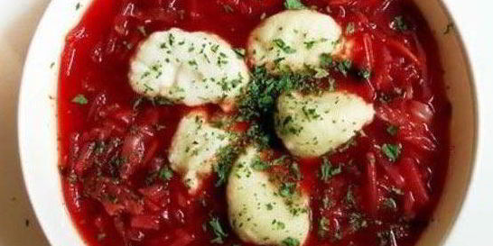 Полтавский борщ с галушками