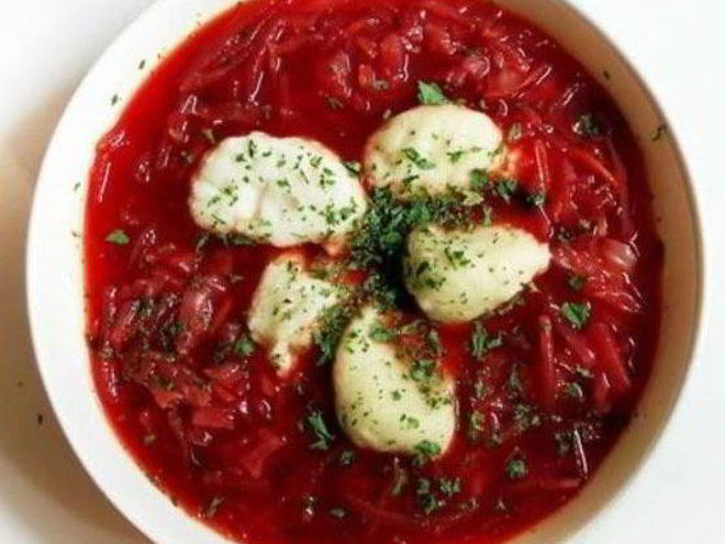 Рецепт полтавского борща с галушками