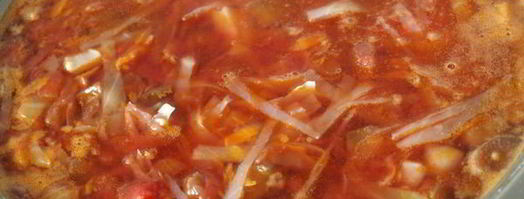 постный борщ с баклажанами. Шаг 4