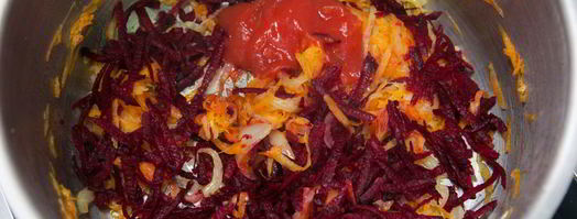 постный борщ с белыми грибами и фасолью. Шаг 5