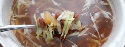 постный борщ с килькой и фасолью. Шаг 5