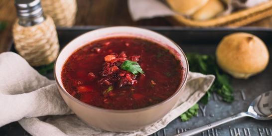 Постный борщ