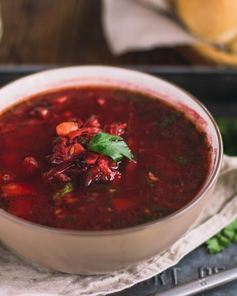 Постный борщ