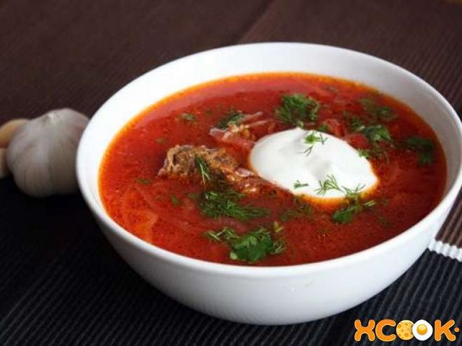 Рецепт русского борща с мясом