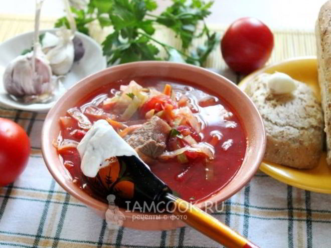 Рецепт русского борща