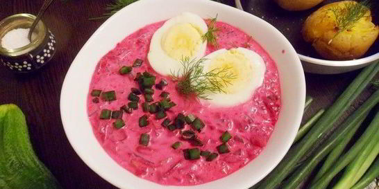 Шалтибарщай — холодный борщ по-литовски