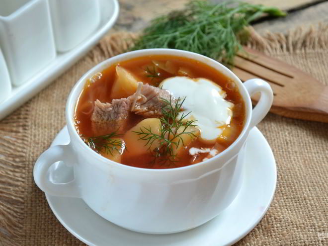 Рецепт украинского борща