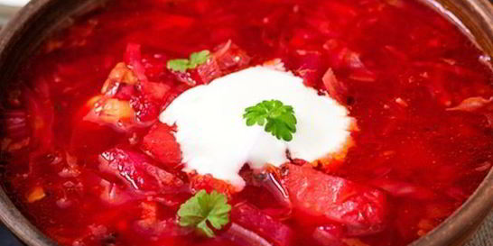 Украинский холодный борщ