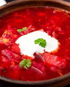 Украинский холодный борщ