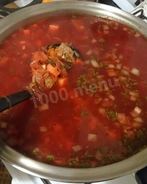 Вкусный борщ на пару в сковороде вок