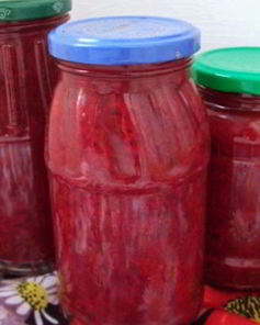 Заправка для борща из свеклы на зиму