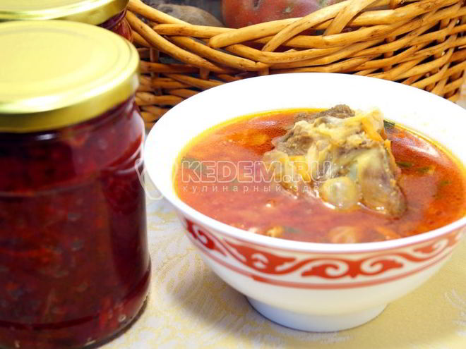 Рецепт заправки для борща на зиму