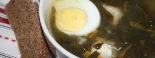 зеленый борщ с конским щавелем на куриных грудках. Шаг 5