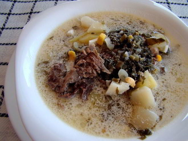 Рецепт зеленого борща со щавелем