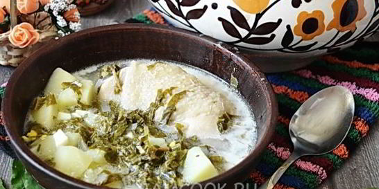 Зеленый борщ в мультиварке