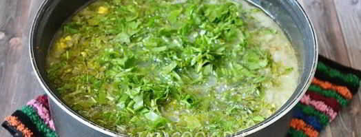 зеленый борщ в мультиварке. Шаг 14