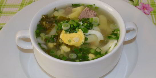 Зеленый борщ