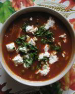 Быстрый суп с томатным соком