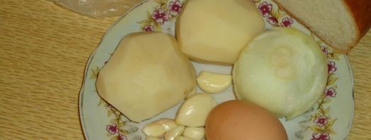 чесночный суп с гренками по-чешски. Шаг 2