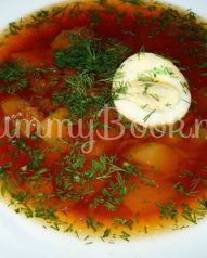 Суп с яйцом