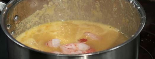 дуэт из креветок в соусе буйабес. Шаг 7