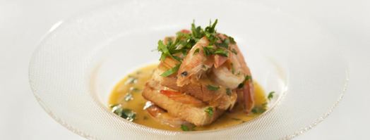 дуэт из креветок в соусе буйабес. Шаг 10