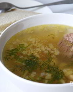 Фасолевый суп с говядиной