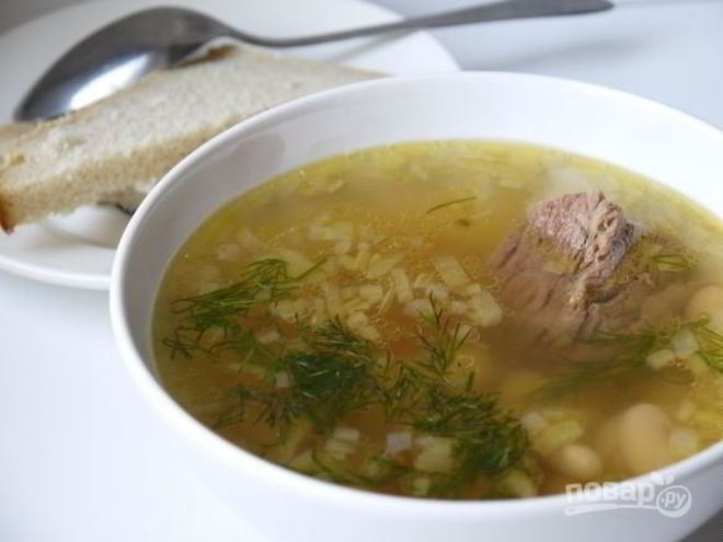 Рецепт фасолевого супа с говядиной