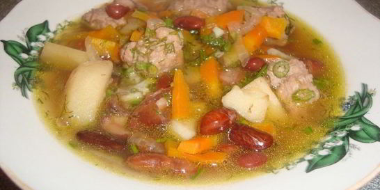 Фасолевый суп в скороварке