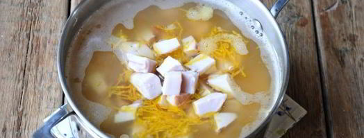 гороховый суп с копченой курицей. Шаг 13