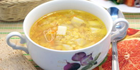 Постный гороховый суп