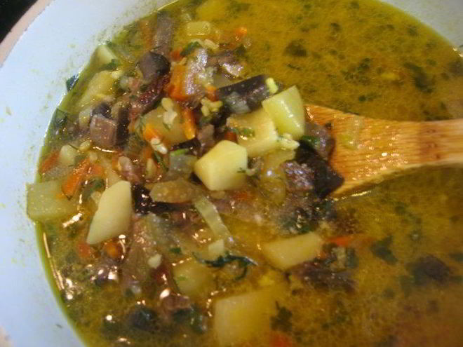 Рецепт грибного супа-карри