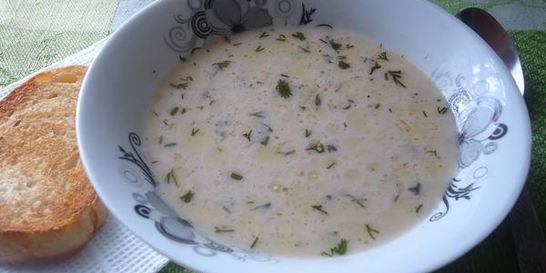 Грибной суп с сыром