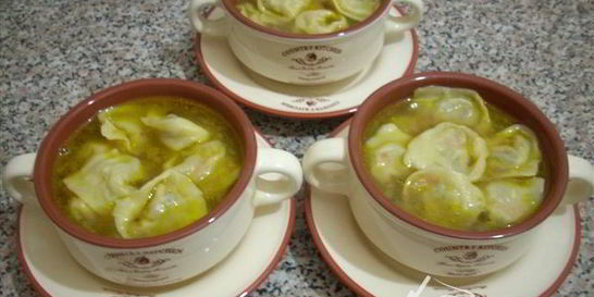 Грибной суп с ушками