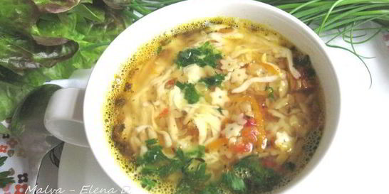 Итальянский чечевичный суп с пастой