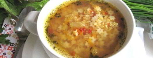 итальянский чечевичный суп с пастой. Шаг 4