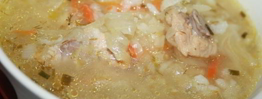 капустняк на свиных ребрышках с кислой капустой и рисом. Шаг 8